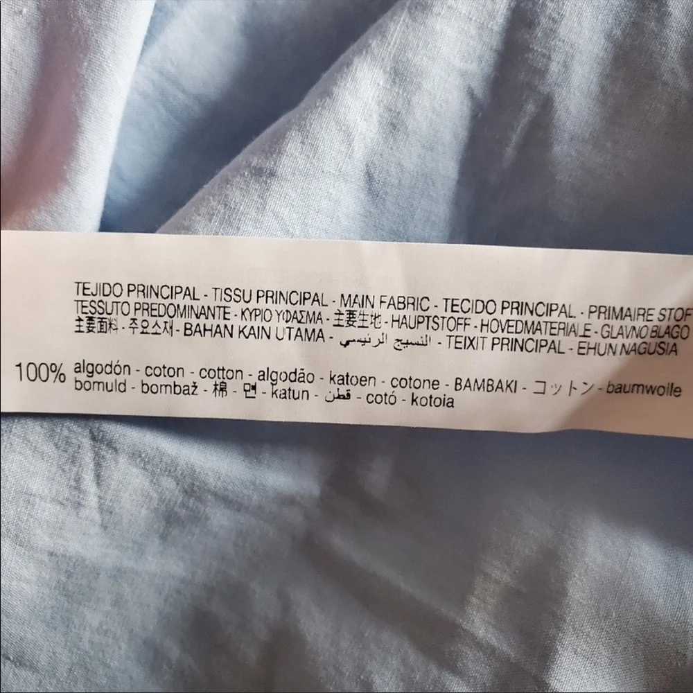 NWT Zara Halter Dress light blue M - Picture 12 of 13